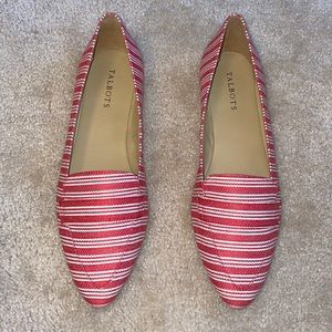 TALBOTS  Poppy Red Francesca Womens Flats Size 10.5 M